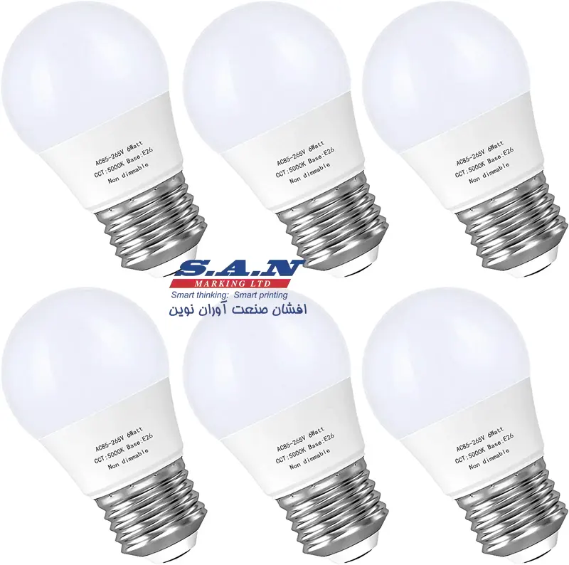 جت پرینتر برای چاپ روی لامپ