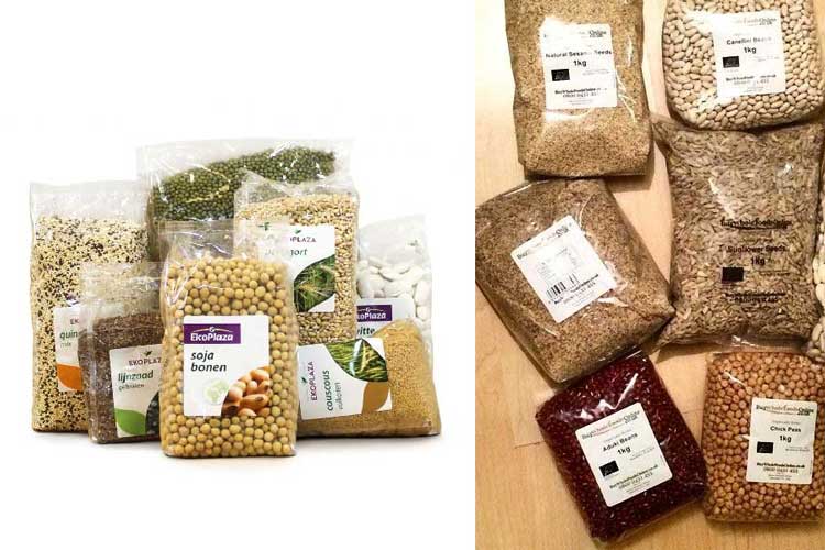 جت پرینتر روی بسته حبوبات